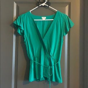 J Crew Peplum Top